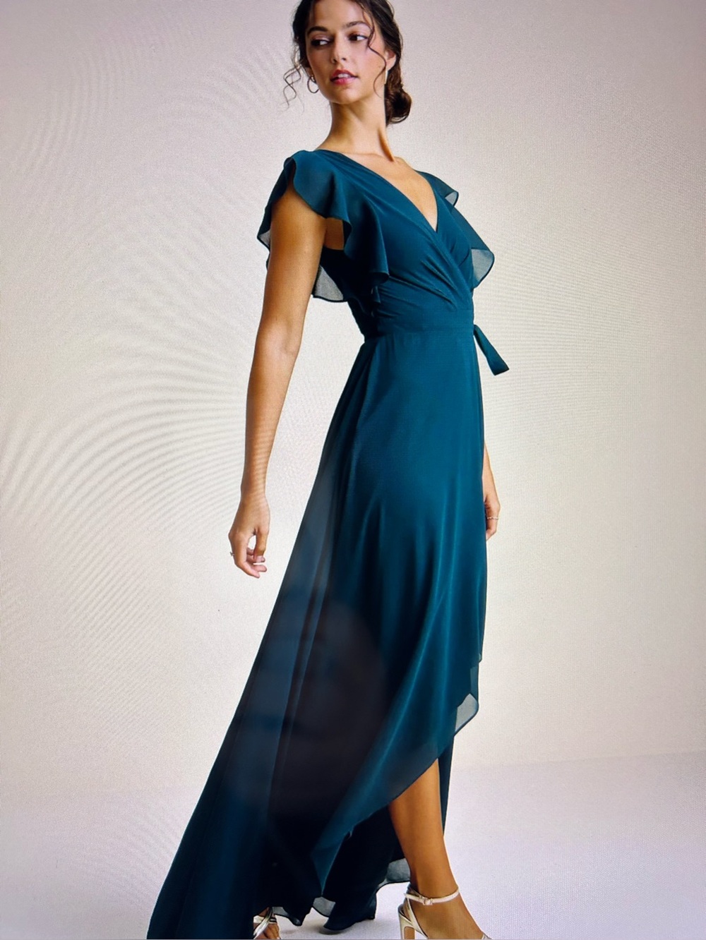 NWT Lulus High Low Wrap Maxi Dress Size Large